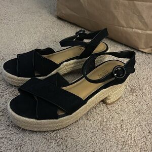 J Crew Platform espadrille heeled sandals BW889
